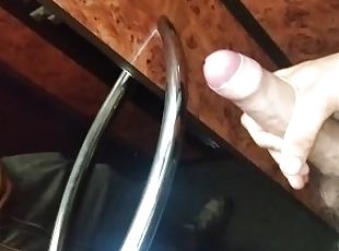 Juicy cock ejaculates in the PUBLIC ELEVATOR of the community of NE...