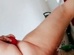 gigantisk, masturbation, gammal, orgasm, kvinnligt-sprut, amatör, leksak, bbw, ung18, äldre