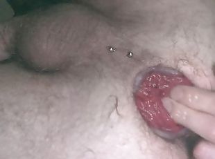 amateur, anal, gay, fetichista, a-solas, tatuaje