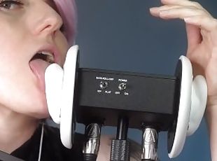 SFW ASMR - Nibbling Your Ears Until You Get Sleepy - PASTEL ROSIE Live Twitch Streamer Ear Licking