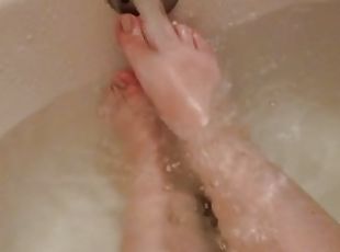 guza, kupanje, amaterski, bbw, stopala-feet, pov, sami, mokri