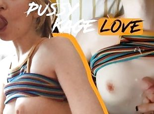E-girl Step Sister Decides To Blowjob With Cum On Her Tits  PussyKa...