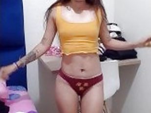 amatir, sayang, remaja, latina, pasangan, berambut-merah, berambut-pirang, webcam, menunggangi, seorang-diri