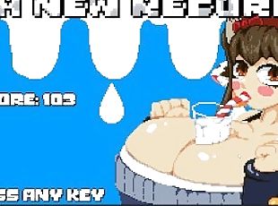 Milk Bouncer [Cute Hentai game] giant boobs milk breast expansion f...