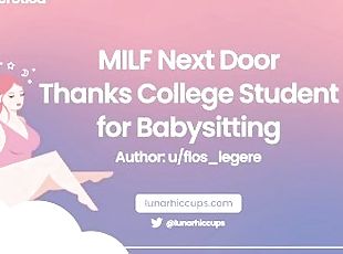 ASMR MILF Next Door Thanks College Student for Babysitting by u/flo...