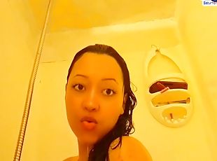 Saturno Squirt The Sexiest Latin Babe Ever, My Boss Sees Me Bathing...