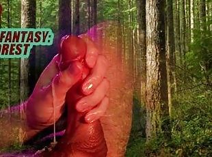 (ASMR WHISPER FANTASY) Fucking your pussy in a public forest / male...