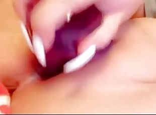 Watch how I give myself a creampie after fucking myself with my dil...