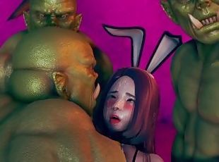 monstre, amateur, interracial, gangbang, ejaculation-interne, hentai, 3d, dure