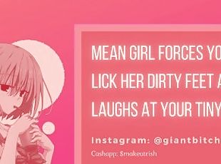Mean Girl Degrades Your Tiny Dick Before Making You Her Foot Lickin...