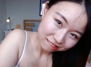 Asian Princess Chinese Teen YimingCuriosity - Deepthroat Blowjob Ey...