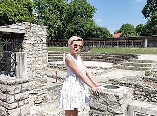 BUSTY BLONDE STEP MOM GOES to the ROMAN RUINS with HER STEPSON LEAR...