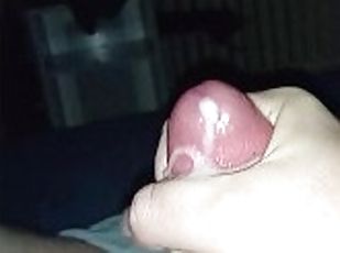 Solo Man closeup masturbation