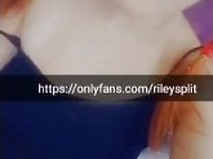 Redhair girl have wet pussy all day