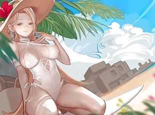 Isekai Quest - Part 1 Sexy Girl On The Beach Chilling By HentaiSexS...