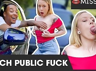 IN PUBLIC: Black Dude bangs White Teen in His Car and old people wa...