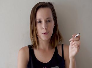 fetiche, sozinho, fumando