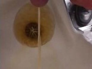 At work Risky Public Masturbation, Cumshot into the urinal after ta...