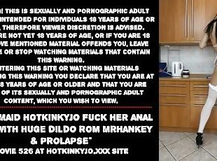 Sexy Maid Hotkinkyjo fuck her anal hole with huge dildo rom MrHanke...