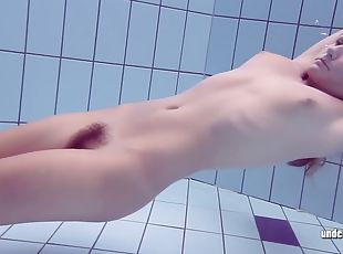 Very Hairy Babe Lucy Gurchenko Swimming Nude