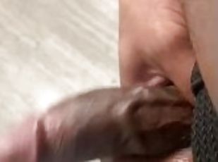 masturbation, amateur, ébène, énorme-bite, black, fétiche, solo, bite