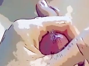 Big Dick Sexy Footjob from Big Tits Blonde Milf Comic Fantasy meets...