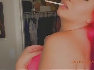 groß-titten, babe, pornsterne, fett-mutti, beule, natürliche, titten, fetisch, rauchen