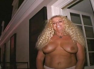 Big Tit Mature Blonde Gives Us A Show At Mardi Gras