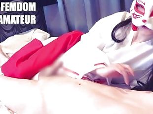 Squeaking his cock while touching his nipples / Japanese Femdom CFN...