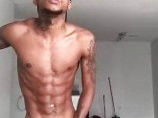 Hot Guy Shows Off His Body & Thick Black Dick! ONLYFANS: BIGPIMPINDON
