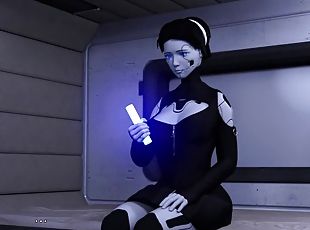 Sex robot Projekt Passion with busty brunette babe sucks big cock a...