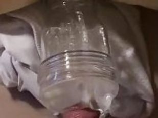 Teen uses fleshlight for the first time
