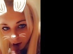 SNAPCHAT BUNNY Gives Blowjob for Cum xxx