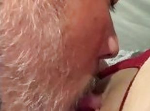 Tattoo Terry eating the Mrs wet pussy