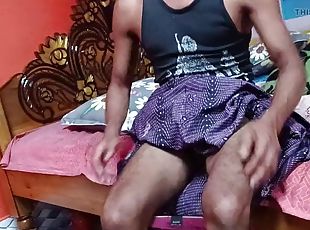 Lungi man Masturbation