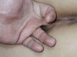 orgasme, fisse-pussy, anal, fingering, snæver, fisse, pik, saftig