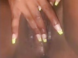 masturbación, orgasmo, esposa, amateur, negra-ebony, madurita-caliente, casero, negra, con-los-dedos, a-solas