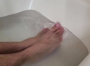 bañando, gay, pies, fetichista, a-solas
