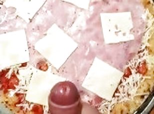 masturbacja, amatorskie, wystrysk-spermy, walenie-konia, francuz, sperma, solo, pizza