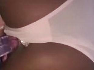 cul, masturbation, orgasme, chatte-pussy, amateur, ébène, jouet, black, pute, chevauchement