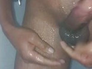 masturbation, amateur, ejaculation-sur-le-corps, énorme-bite, branlette, brésil, solo, bite