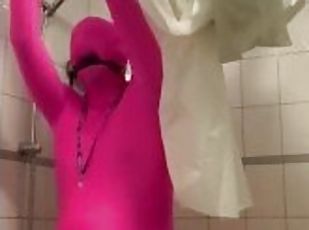 Selfbondage in shower gone wrong (FULL VIDEO ON MY ONLYFANS SEE LIN...