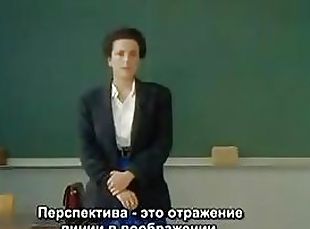 росіянка, студентка-student, вчителька, роздягання, коледж, брюнетка