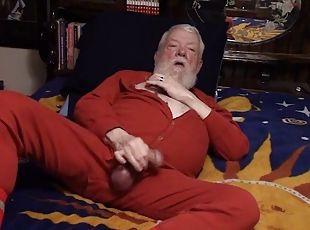 Daddy in union suit - solo with cumshot