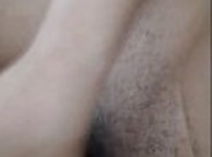 clito, masturbation, amateur, ébène, couple, ejaculation