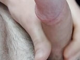 masturbation, amateur, énorme-bite, secousses, solo, bite