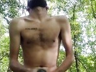 Fleshlight fuck in woods