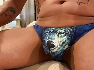 Insanely hot moans make the wolf howl! Fleshlight + new tattoo sigh...
