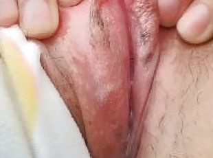 perä, clitoris, masturbaatio, orgasmi, pillu-pussy, amatööri, kypsä, latino, soolo, märkä