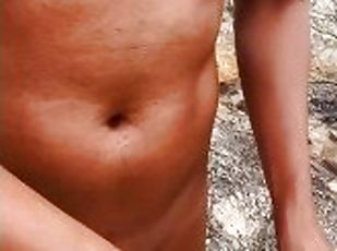 Exhibition twink asian naked hiking
